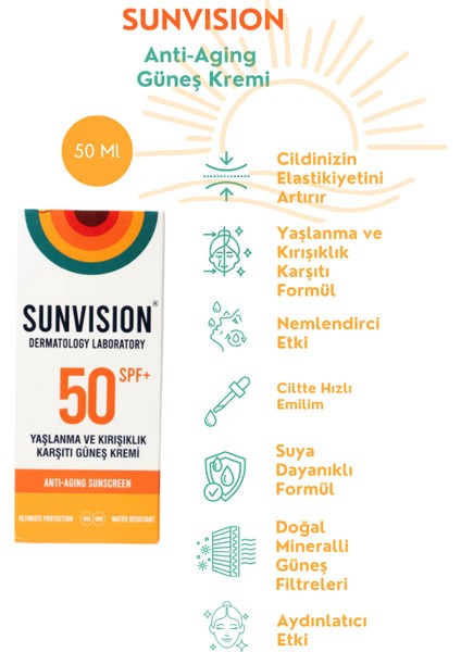 Anti-Aging Güneş Kremi 50 ml