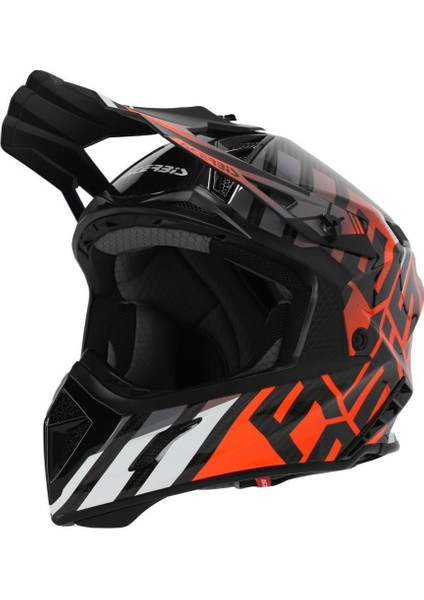 Steel Carbon 22-06 Kask Siyah Turuncu