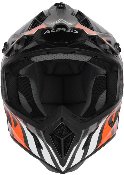 Steel Carbon 22-06 Kask Siyah Turuncu