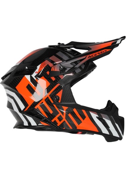 Steel Carbon 22-06 Kask Siyah Turuncu