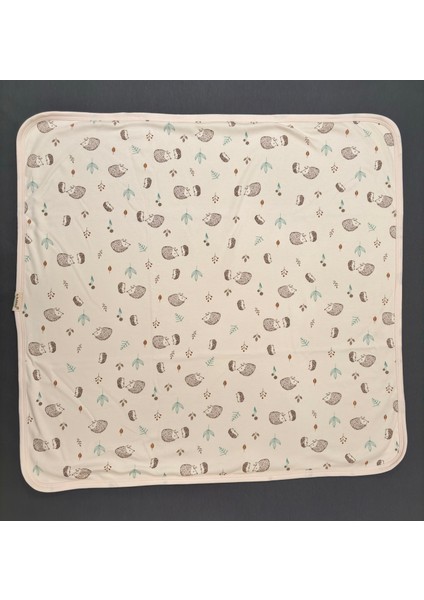 Pamuklu Penye Bebek Battaniye, 80X90 Lüks Hediyelik Bebek Battaniye, Çift Katlı Bebek Battaniye