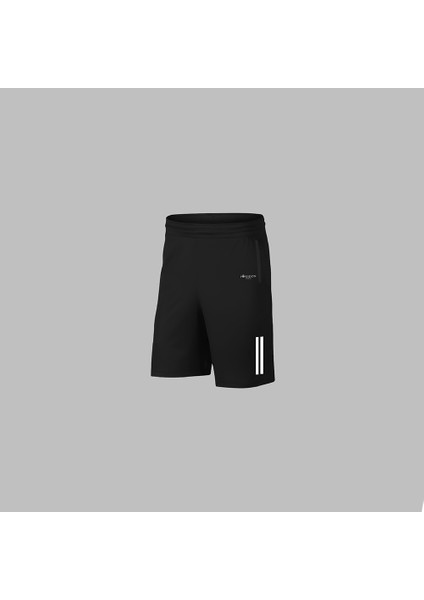 Erkek Kırmızı Dri-Fit Kumaş Cepli Baskısız Sıfır Yaka Kısa Kol Alt Üst Takım Tişört Şort Seti S-3xl