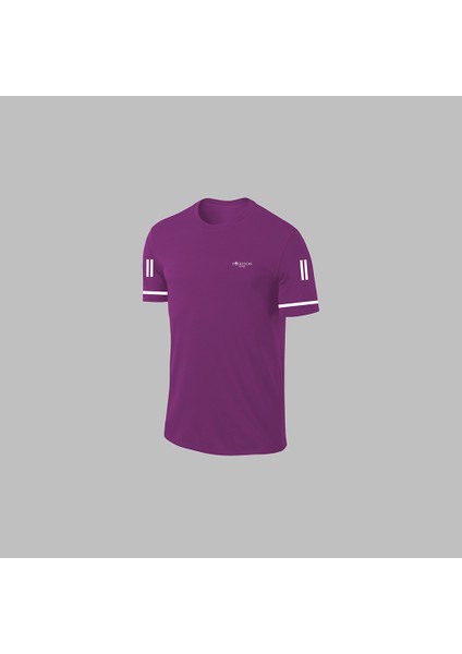 Erkek Mor Dri-Fit Kumaş Cepli Baskısız Yürüyüş ve Koşu Için Rahat Sporcu Tişört Şort Alt Üst Ikili Takım S-3xl fiyatları