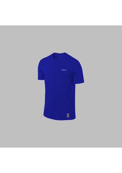 Erkek Mavi Dri-Fit Kumaş Cepli Baskısız Bisiklet Yaka Sporcu Tişört Şort Alt Üst Ikili Takım S-3xl fiyatları