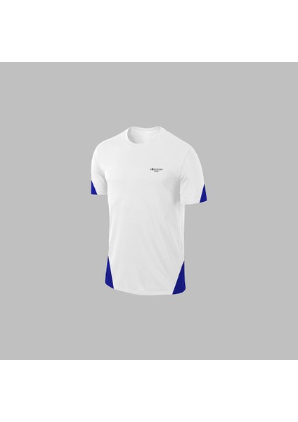 Yeni Seri Büyük Beden Erkek Beyaz Dri-Fit Kumaş Baskısız Yuvarlak Yaka Kısa Kol Tişört Şort Alt Üst Spor Takım 4XL-10XL