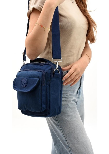 571 Collection Klinkır Kumaş Unisex Postacı Çanta Elde Tutma Çapraz Askılı Omuz Çantası 25*15 cm