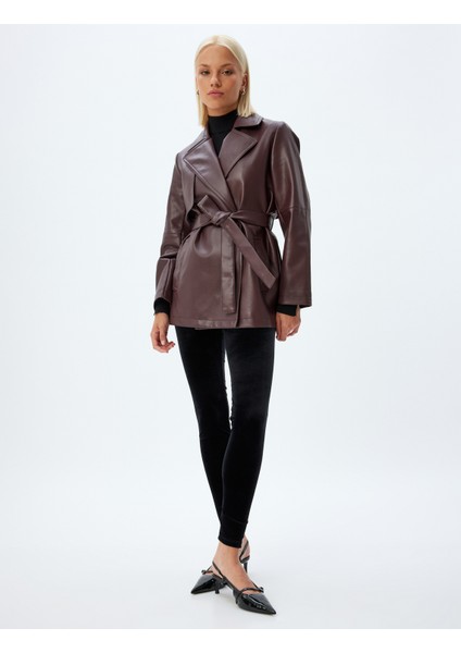 Kadife Tayt Standart Bel Slim Fit