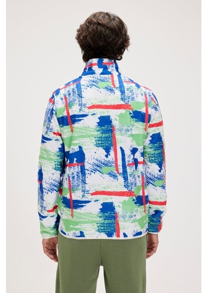 Full Zip Drew Polar Erkek Beyaz Dik Yaka Ceket modelleri