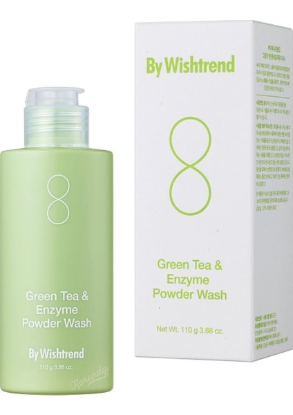 Green Tea and Enzyme Powder Enzimli Yeşil Çaylı Soyucu Temizleyici Yıkama Tozu 110 gr