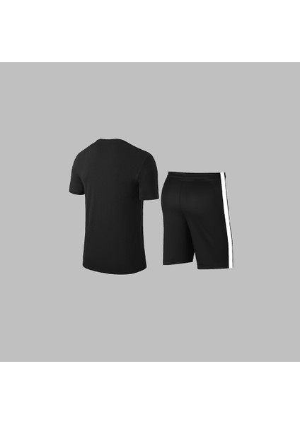 Erkek Siyah Dri-Fit Kumaş Yuvarlak Yaka Cepli Günlük Konforlu Yürüyüş Konforlu Tişört Şort Seti S-3xl fırsatları