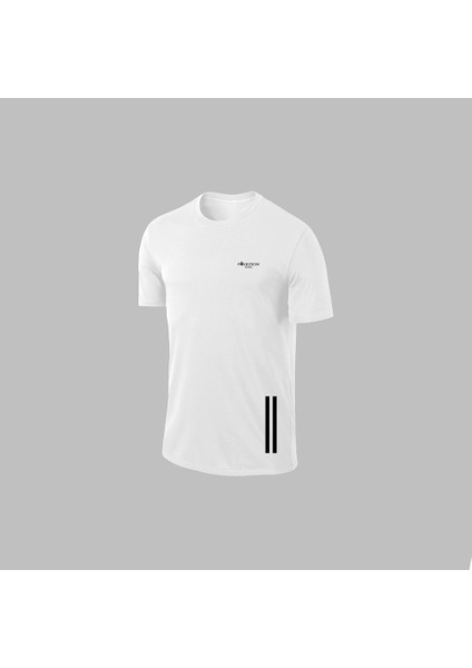 Erkek Beyaz Dri-Fit Kumaş Rahat Konforlu Kesim Yuvarlak Yaka Kısa Kol Tişört Şort Spor Seti S-3xl fiyatları