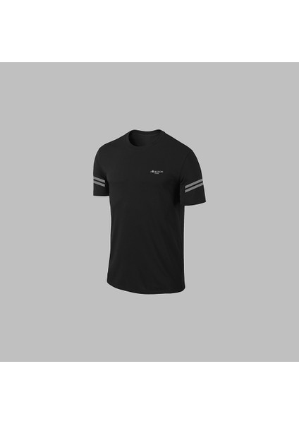 Erkek Siyah Dri-Fit Kumaş Yürüyüş Için Konforlu Cepli Sıfır Yaka Tişört Şort Ikili Alt Üst Spor Seti S-3xl fiyatları
