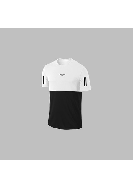 Erkek Beyaz Dri-Fit Kumaş Koşu Için Konforlu Cepli Sıfır Yaka Tişört Şort Ikili Alt Üst Seti S-3xl fiyatları