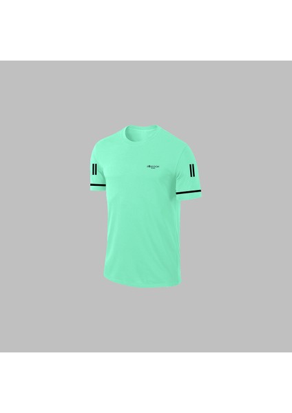 Erkek Su Yeşili Dri-Fit Kumaş Cepli Düz Kısa Kol Konforlu Rahat Tişört Şort Alt Üst Spor Seti S-3xl fiyatları