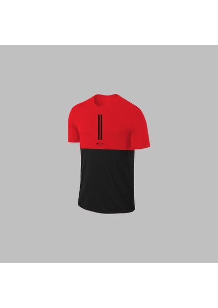 Yeni Seri Büyük Beden Erkek Kırmızı Dri-Fit Kumaş Cepli Baskısız Sıfır Yaka Kısa Kol Alt Üst Takım Tişört Şort Seti 4XL-10XL