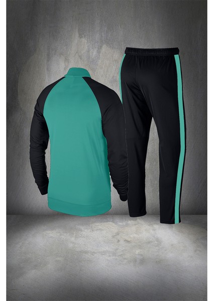 Büyük Beden Erkek Haki Supra Penye Kumaş Rahat Fermuarlı Koşu ve Yürüyüş Takımı (4xl- 10XL) fırsatları