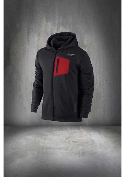 Erkek Siyah Supra Penye Kumaş Önü Cep Detaylı Eşofman Takımı (S-3xl) fiyatları