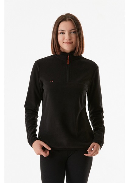 Basic Yarım Fermuarlı Dik Yaka Polar Sweatshirt fırsatları