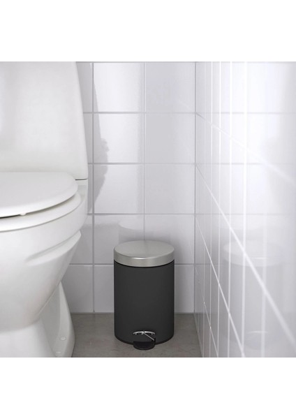 5'li Banyo Seti Çelik Çöp Kovası, Porselen Diş Fırçalık, Sabunluk, Tuvalet Fırçası Siyah modelleri