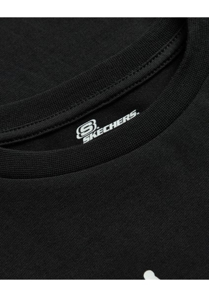 B Graphic Tee Long Sleeve T-Shirt Büyük Erkek Çocuk Siyah Tshirt SK242065-001