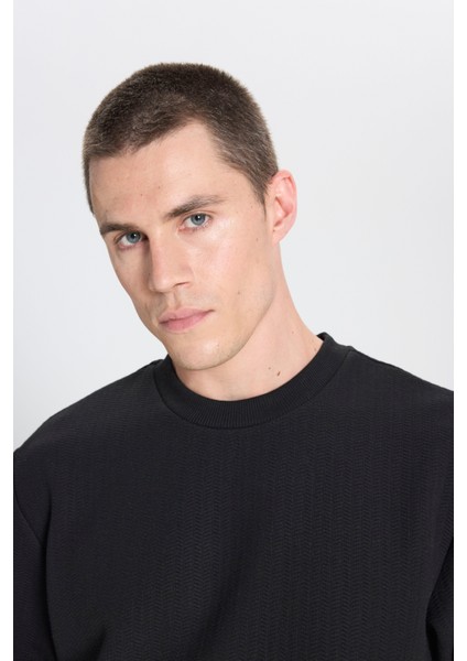 Wrangler Regular Fit Normal Kesim Bisiklet Yaka Lacivert Sweatshirt