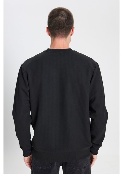 Wrangler Regular Fit Normal Kesim Bisiklet Yaka Lacivert Sweatshirt