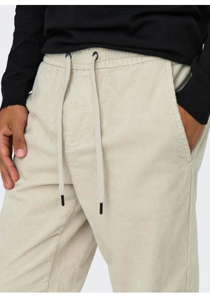 Normal Bel Normal Ekru Erkek Chino Pantolon Onslınus Tap Corduroy 0185 Pant Noo fiyatları
