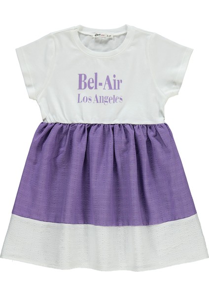 Kız Çocuk Elbise 2-5 Yaş Mor