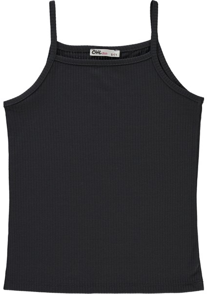 Kız Çocuk Sweatshirt 6-9 Yaş Açık Füme