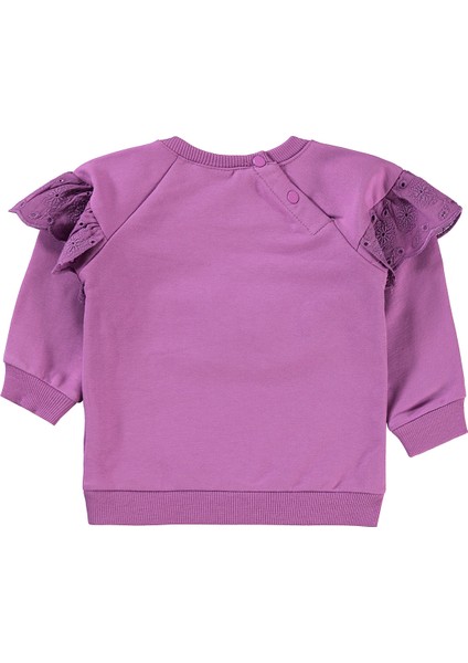 Kız Bebek Sweatshirt 6-18 Ay Leylak fiyatları