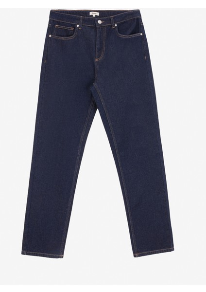 Normal Bel Düz Paça Regular Fit Koyu Indigo Erkek Denim Pantolon J4WM-PNT4122