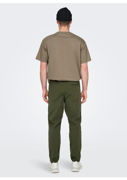 Yüksek Bel Normal Haki Erkek Chino Pantolon Onslınus Taper 0183 Pant Noos indirimleri