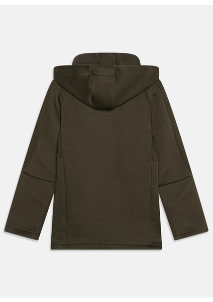 Bisiklet Yaka Düz Haki Erkek Eşofman Üstü 68180370-EVOSTRIPE Fz Hoodie Dk fırsatları