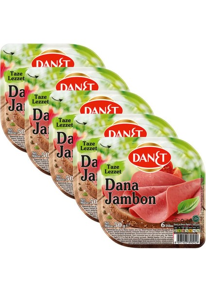 Dana Jambon I Dilimli I 50 G I 5'li