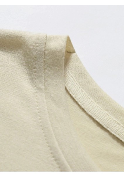 Erkek Bej New York Baskılı Şort T-Shirt Takım modelleri