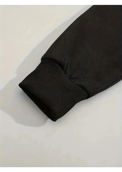 Kadın Fermuarlı Oversize Kapşonlu Crop Hırka