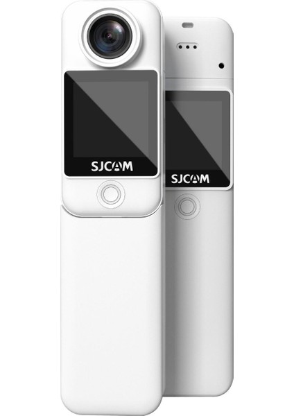 C300 4K UHD 2160P Çift Ekranlı Ultra Batarya 2800MAH + 1000MAH Wifi 20MP 154° Ince Tasarım H.265 30 Metre Su Geçirmez Kılıflı Geniş Açılı Mini Aksiyon Kamerası Beyaz