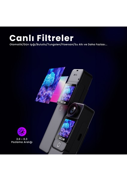 C300 4K UHD 2160P Çift Ekranlı Ultra Batarya 2800MAH + 1000MAH Wifi 20MP 154° Ince Tasarım H.265 30 Metre Su Geçirmez Kılıflı Geniş Açılı Mini Aksiyon Kamerası Beyaz fırsatları