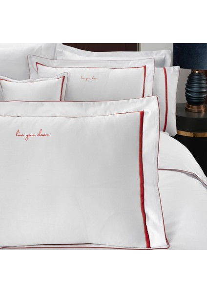 Odeo Saten Nevresim Takımı King Size , .beyaz