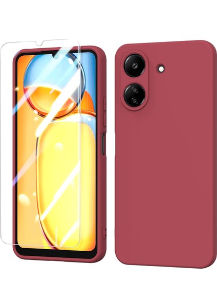 Xiaomi Poco C65 Kılıf Mara Lansman Silikon + Ekran Koruyucu