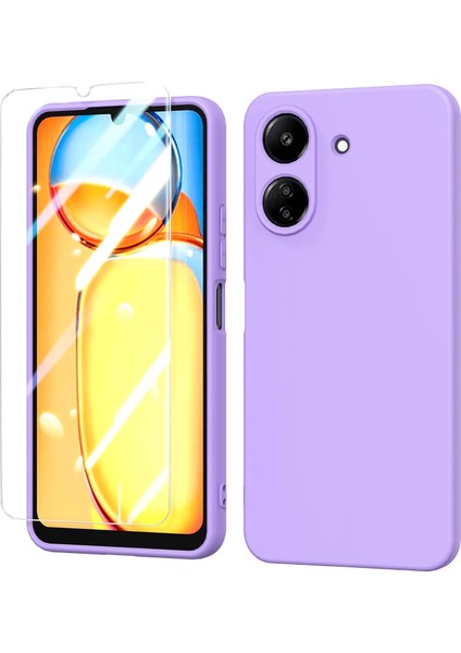 Xiaomi Poco C65 Kılıf Mara Lansman Silikon + Ekran Koruyucu