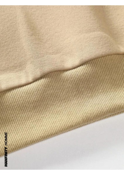 Erkek El Baskı Bisiklet Yaka Sweatshirt fırsatları