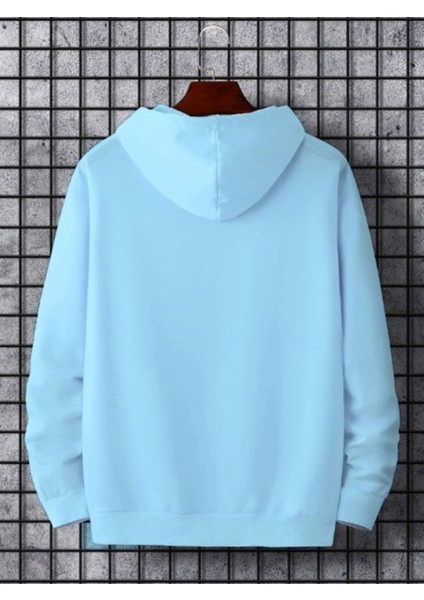 Erkek Believe Baskılı Oversize Kapşonlu Sweatshirt fiyatları