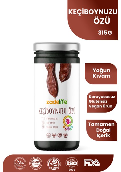 Organik Keçiboynuzu Özü Net 315 gr (Soğuk Sıkım)