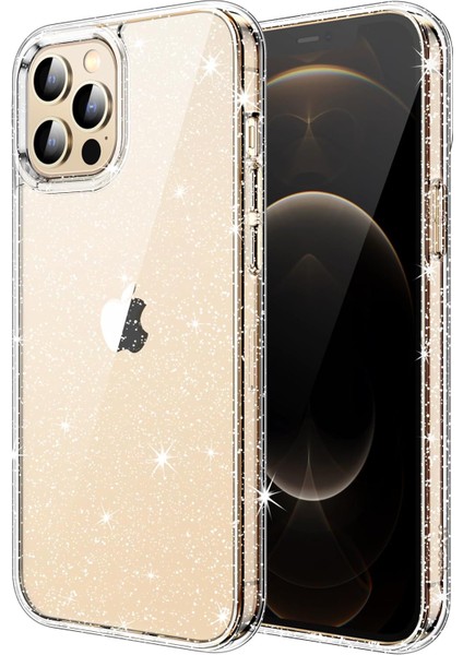 iPhone 12 Pro Max Kılıf Simli Glitter Jelly Kılıf