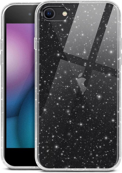 iPhone 7 Kılıf Simli Glitter Jelly Kılıf