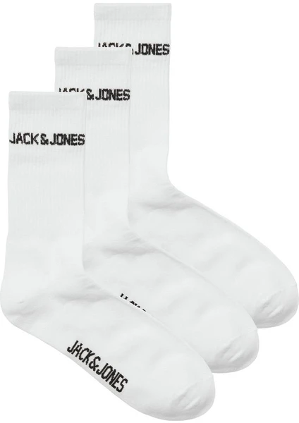 Jack & Jones 12260083 Jacmelvin Tennis Sock 3 Pack Noos Beyaz