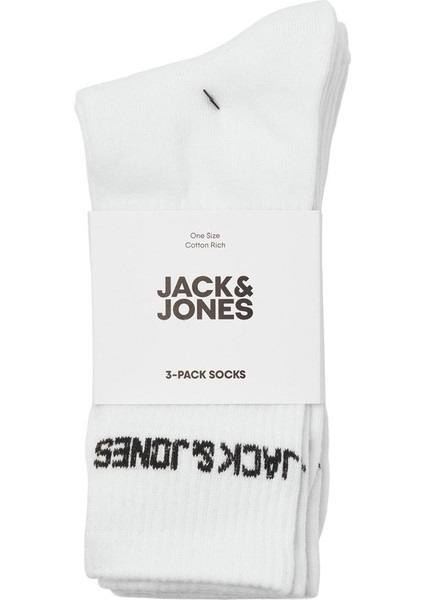 12260083 Jacmelvin Tennis Sock 3 Pack Noos Beyaz