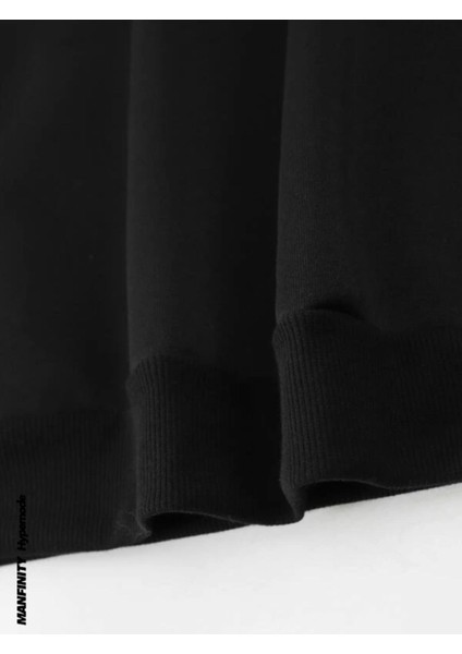 Erkek Siyah Slowly Baskı Kapüşonlu Sweatshirt fırsatları