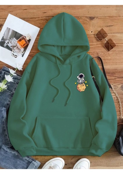 Kadın Galaxy Sırt Baskılı Oversize Sweatshirt fiyatları